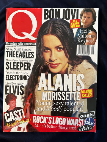 Q magazine, Alanis Morissette, Bon Jovi  - August 1996
