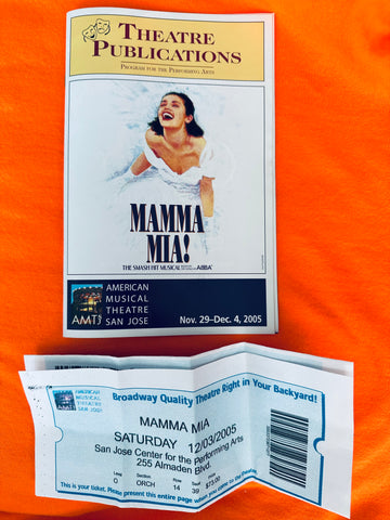 Mama Mia! Playbill