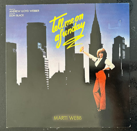 Tell Me On A Sunday (Andrew Lloyd Webber)- 1980 Musical  Recording LP Vinyl - Used