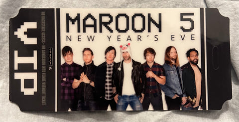 Maroon 5 VIP New Year’s Eve tour pass