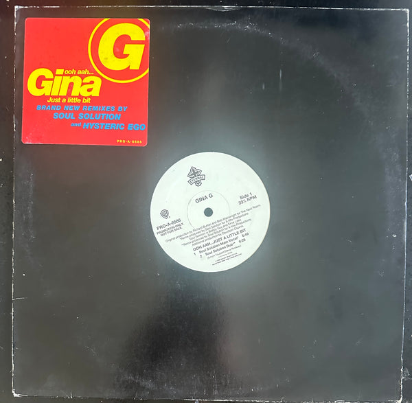 Gina G  ooh ahh....Just A Little Bit (PROMO) 12" Single - LP VINYL  - Used