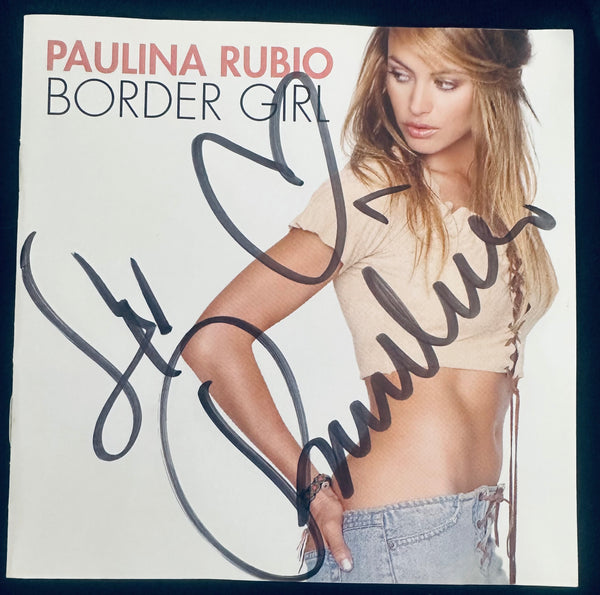 Paulina Rubio - Border Girl (Autographed Cover booklet) CD - Used