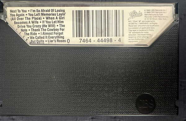 Tammy Wynette next to you audio cassette tape used 1989