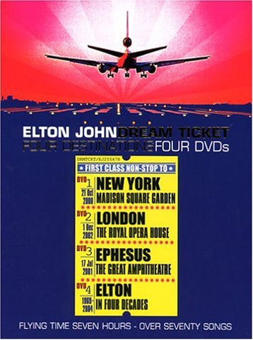 Elton John - DREAM TICKET 4 destination 4xDVD box set  LIVE -- Used