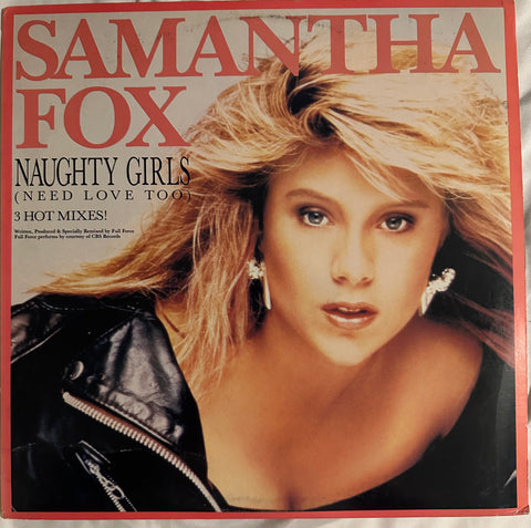 Samantha Fox - Naughty Girls (need love too) / I Surrender - 12" single LP Vinyl - Used