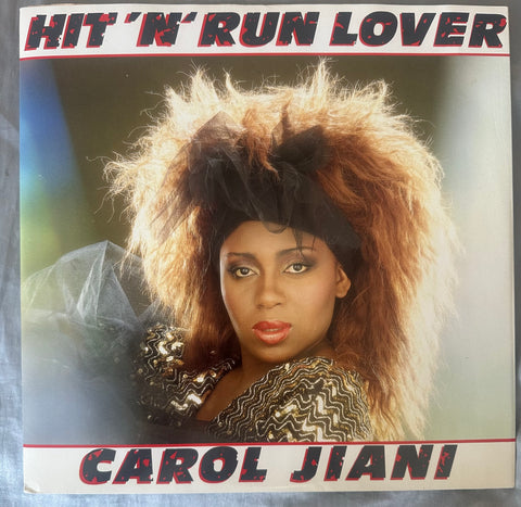 Carol Jiani hit and run lover import 12" single remix LP vinyl used