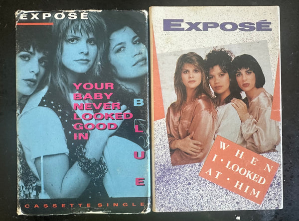 Expose’ 2 cassette singles When I Looked At Him / Your Baby ... (Used)