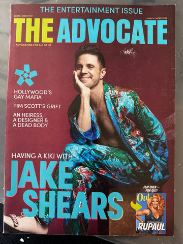 Jake shears  the advocate magazine used