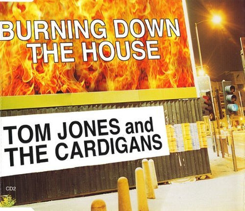 Tom Jones and The Cardigans - Burning Down The House (Import) CD single - Used