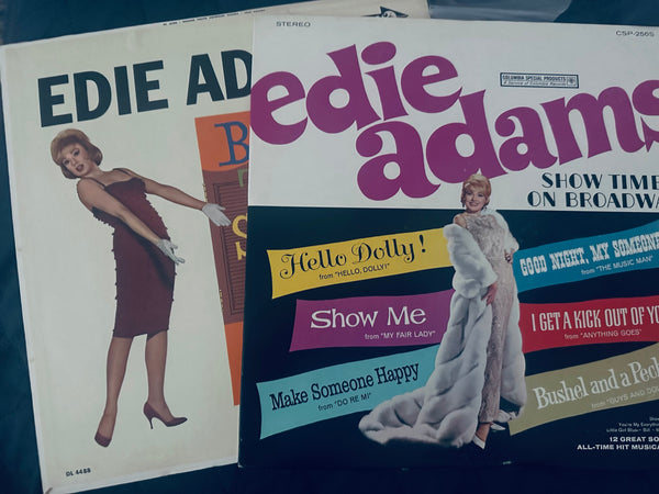 Edie Adams 2 original LP vinyls used