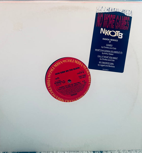 New Kids on the Block - No More Games 12" Single LP Vinyl - used