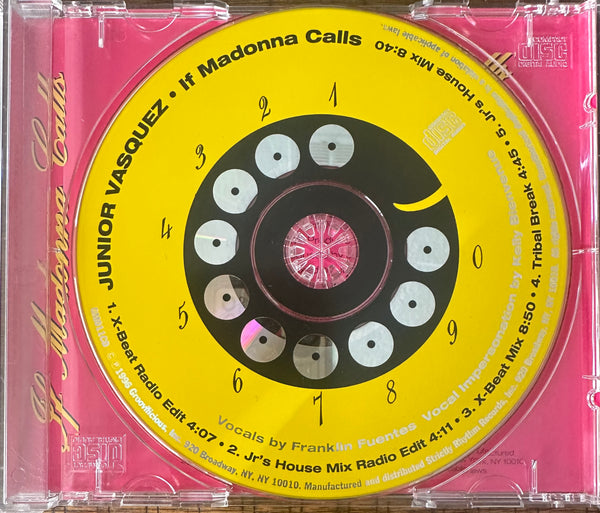 Junior Vasquez ‎– If Madonna Calls (US Maxi-CD single) Used