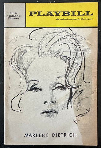 Marlene Dietrich playbill