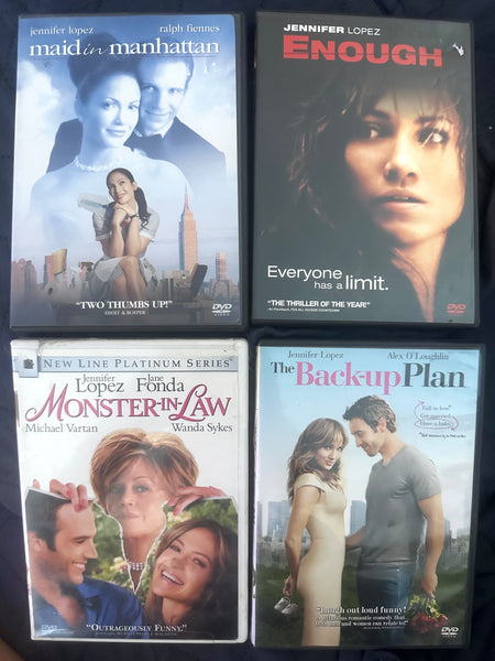 Jennifer Lopez / J.lo  4 films DVD lot - Used (USA Orders ONLY)