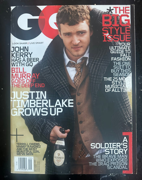 Justin Timberlake GQ magazine 2004  (Thick) Used - USA ORDErS ONLY