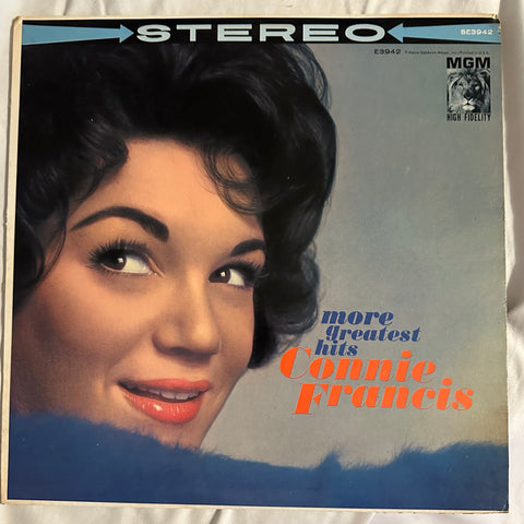 Connie Francis - More Greatest Hits LP Vinyl - Used