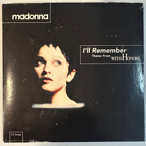 Madonna, I’ll remember 2 track CD single card stock used