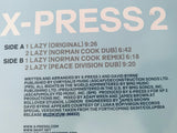 X-press 2 Lazy 12” single vinyl used
