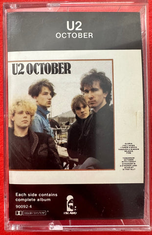 U2 - October cassette tape - used