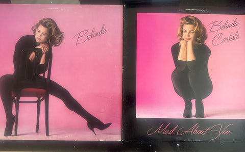 Belinda Carlisle - -1986 debut BELINDA LP + Mad About You 12" Single (2 Vinyl set) Used