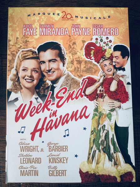 Week-end in Havana musical DVD  -used