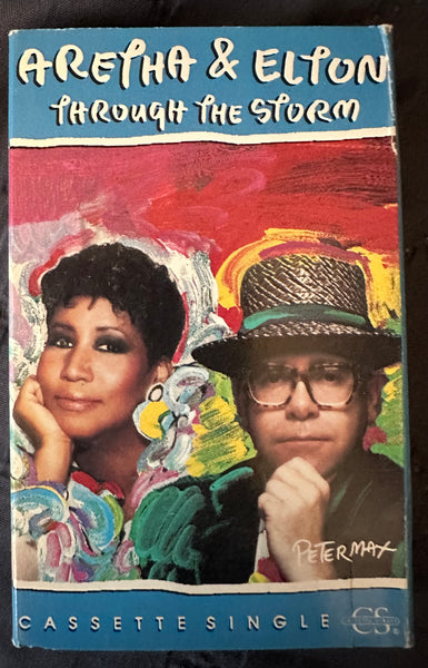 Aretha Franklin & Elton John - Through The Storm - Cassette Single - Used