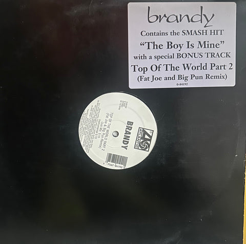 Brandy -  the boy is mine remix / top of the world  12" Single LP Vinyl - Used