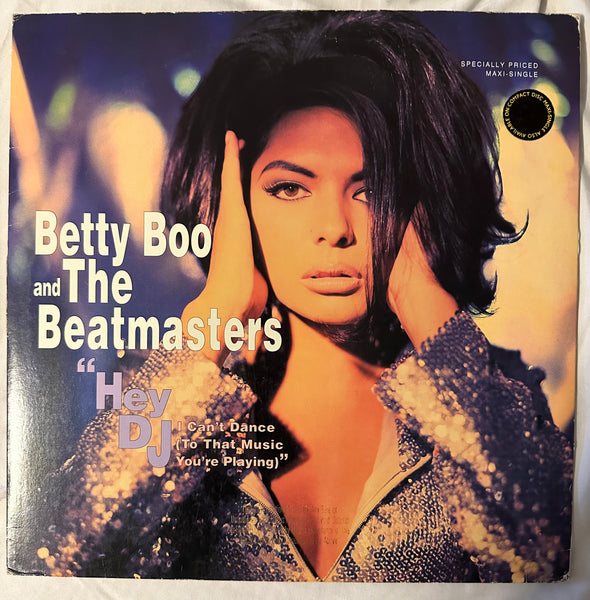 Betty Boo and The Beatmasters - "Hey DJ I can't dance to that music you're playing) 12" single LP  vinyl - Used