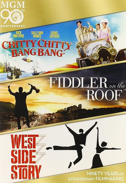 Chitty Chitty Bang Bang / Fiddler on the Roof / West Side Story DVD - New