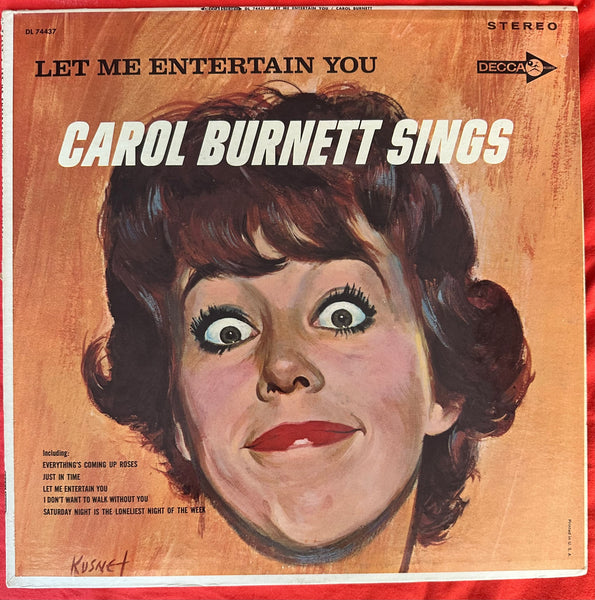 Carol Burnett sings original LP vinyl -Used