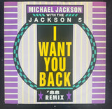 Michael Jackson & the Jackson 5 - I want you back Import 12" single 1988 remixes LP Vinyl - Used