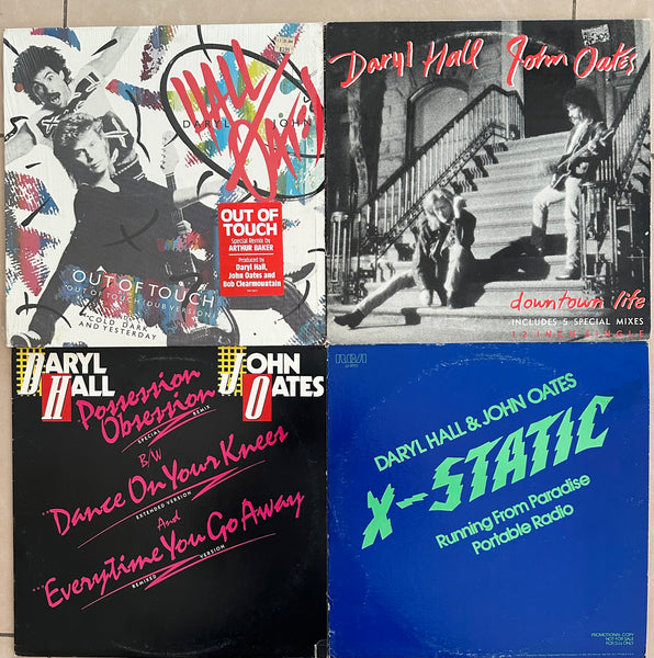Hall & Oates (4 Original 80s 12" singles) LP VINYL - Used