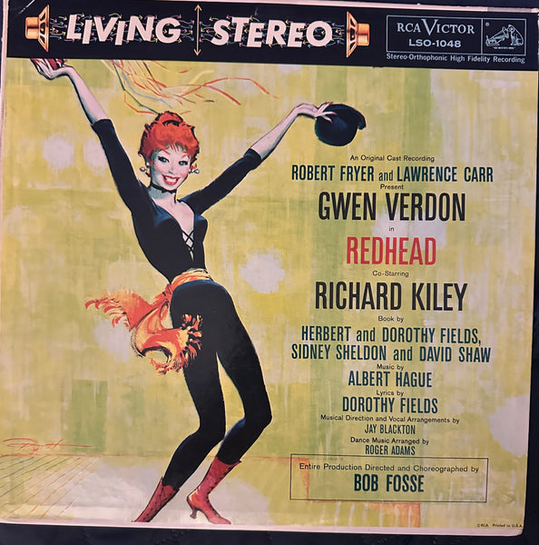 Gwen Verdon & Bob Fosse in Redhead cast recording LP vinyl