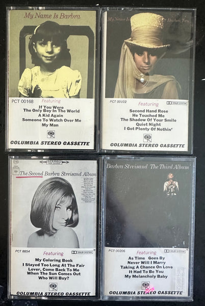 Barbra Streisand 4 cassette tapes - Used
