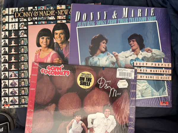 Donny & Marie Osmond 3 LP 70's Vinyls - Used