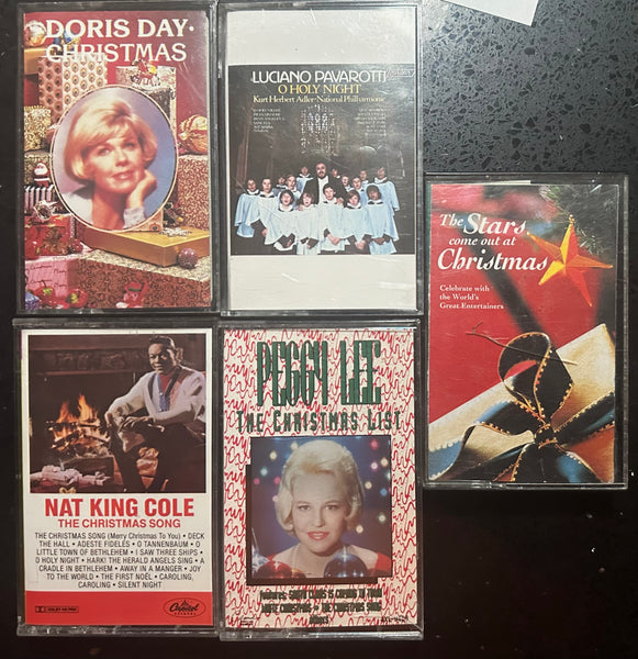 Christmas cassettes five titles used