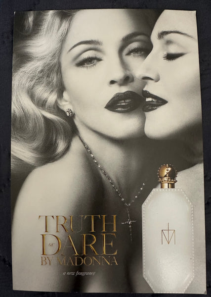 Madonna Truth or Dare official promo postcard with sample