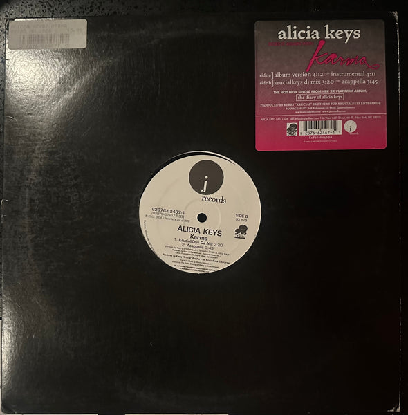 Alicia Keys - Karma 12" Single LP Vinyl - Used