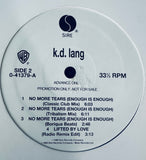 K.d. Lang - lifted by love / enough is enough promo 12” single LP vinyl used