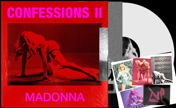 Madonna - Confessions II (Indie Exclusive, Colored Vinyl, White, Alternate Cover + 5  Photo print cards) LP - New (Pre-Order)