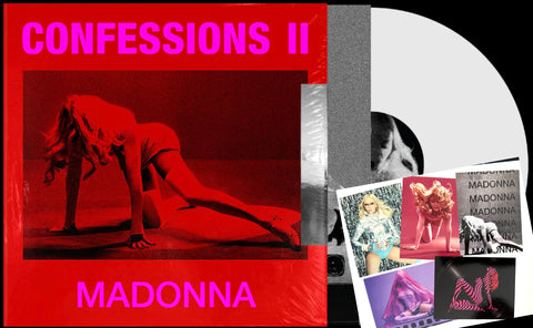 Madonna - Confessions II (Indie Exclusive, Colored Vinyl, White, Alternate Cover + 5 Postcards) LP - New (Pre-Order)
