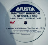 Whitney Houston Deborah Cox  - Same Script, Different Cast (PROMO) 12" Single LP Vinyl - Used