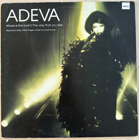 Adeva - Where Is The Love? / The Way That You Feel UK LP Vinyl  12” single used