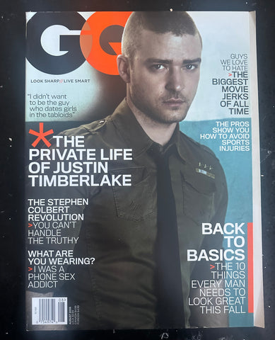 Justin Timberlake - GQ magazine 2006 -  USA orders only