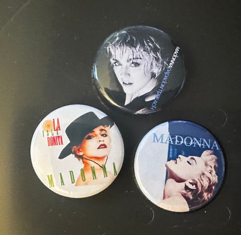 Madonna three pins TRUE BLUE era