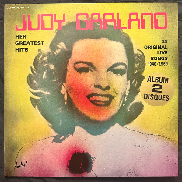 Judy Garland original live songs 1940 - 1969 on double import LP vinyl used