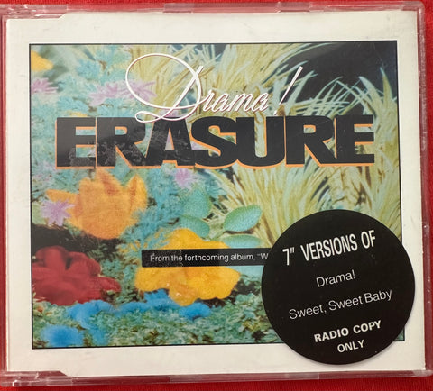 Erasure - Drama! / Sweet, Sweet Baby (RADIO COPY PROMO)  3” CD single - used