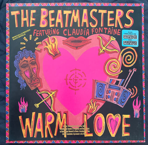 The Beatmasters - WARM LOVE  12” promo LP single vinyl - Used