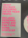 X-press 2 I want you back featuring Dieter Meier 12” single 2002 LP vinyl used.