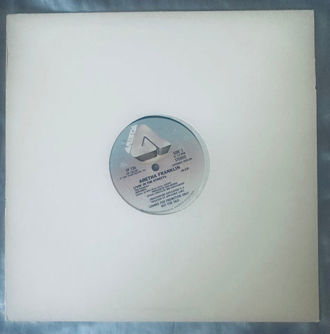 Aretha Franklin living in the streets 12 inch single 1981 rare LP  vinyl